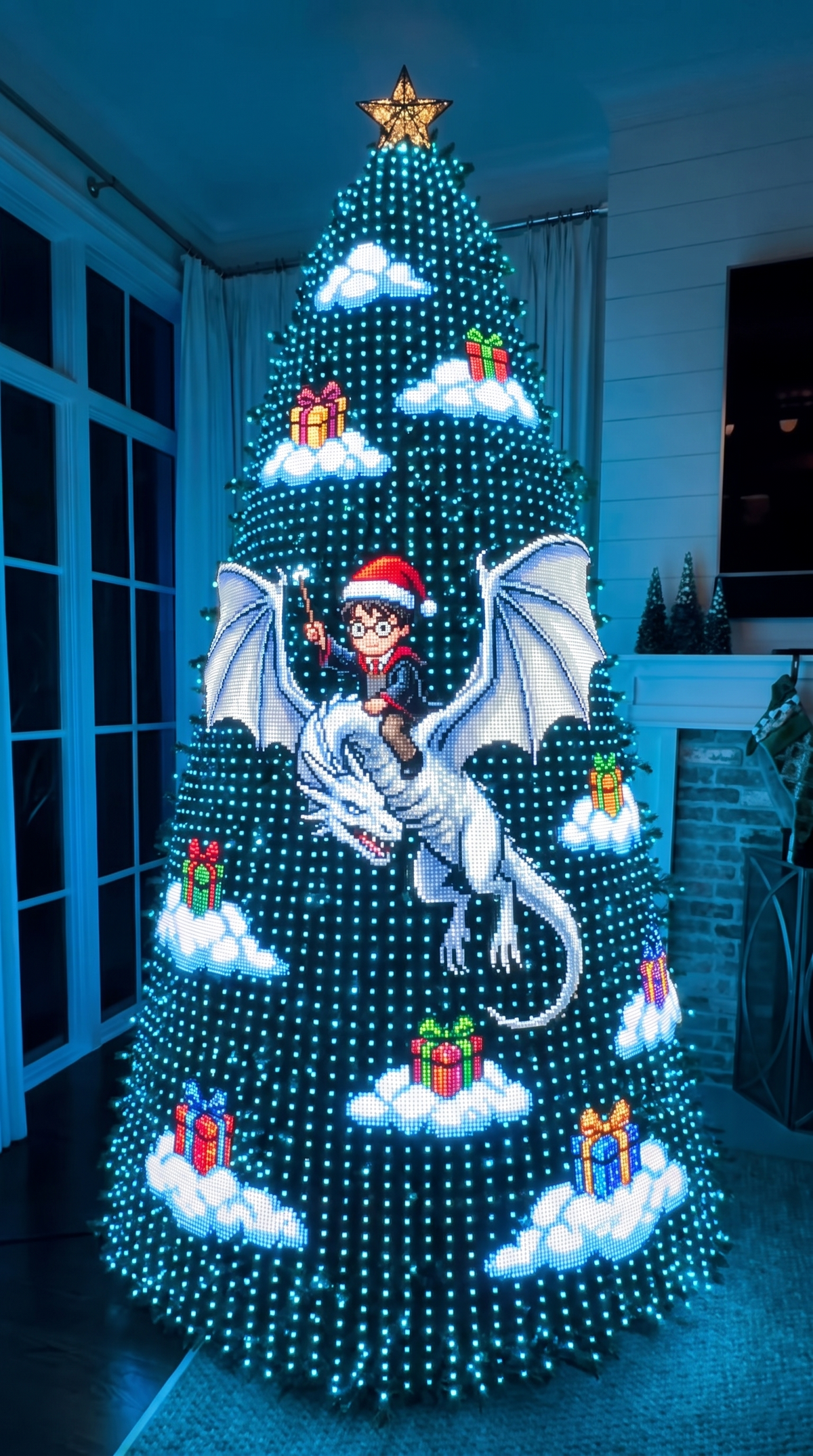Smart Animated Harry Potter Christmas Tree Lights
